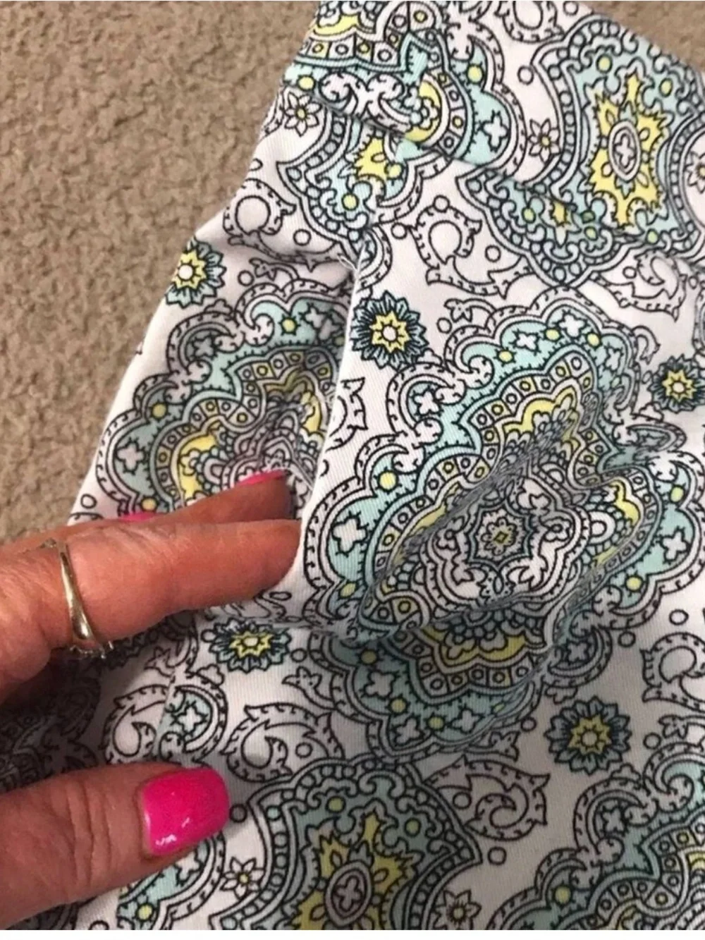J. Crew Paisley-Print Bermudas in Blue and Green